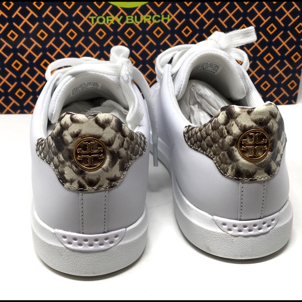 TORY BURCH Howell Court Sneakers Titanium White Warm Roccia - Picture 8 of 13